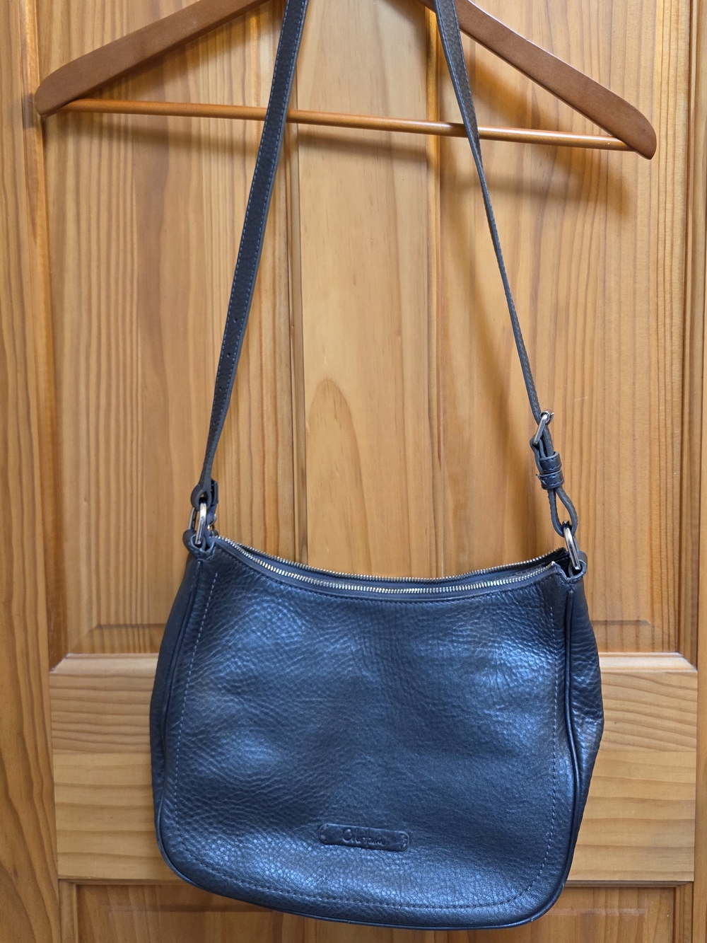 Cole Haan Black Pebbled Leather Shoulder Bag